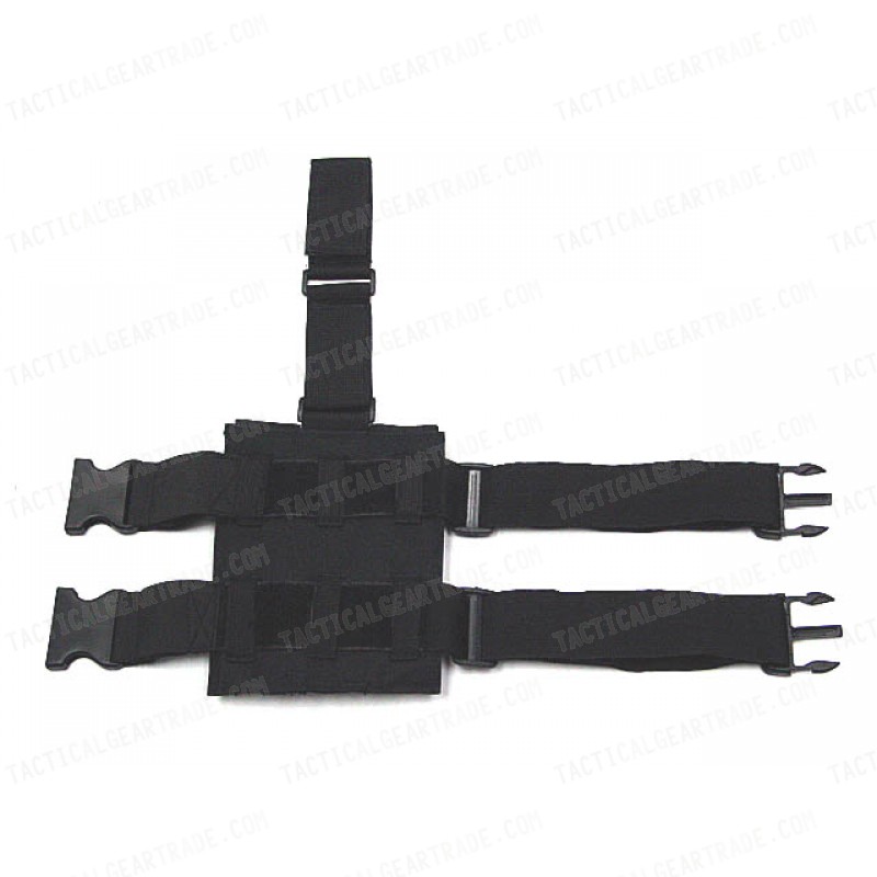 Triple MP5 Magazine Drop Leg Pouch Black