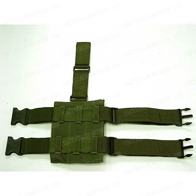 Triple MP5 Magazine Drop Leg Pouch OD