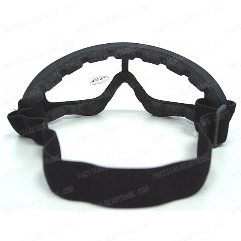 Airsoft UV-X400 Wind Dust Tactical Goggle Glasses Clear