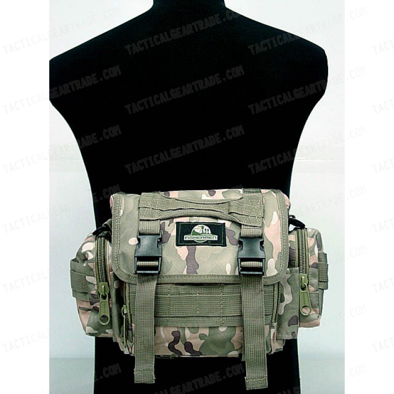 Molle Utility Shoulder Waist Pouch Bag L Multi Camo
