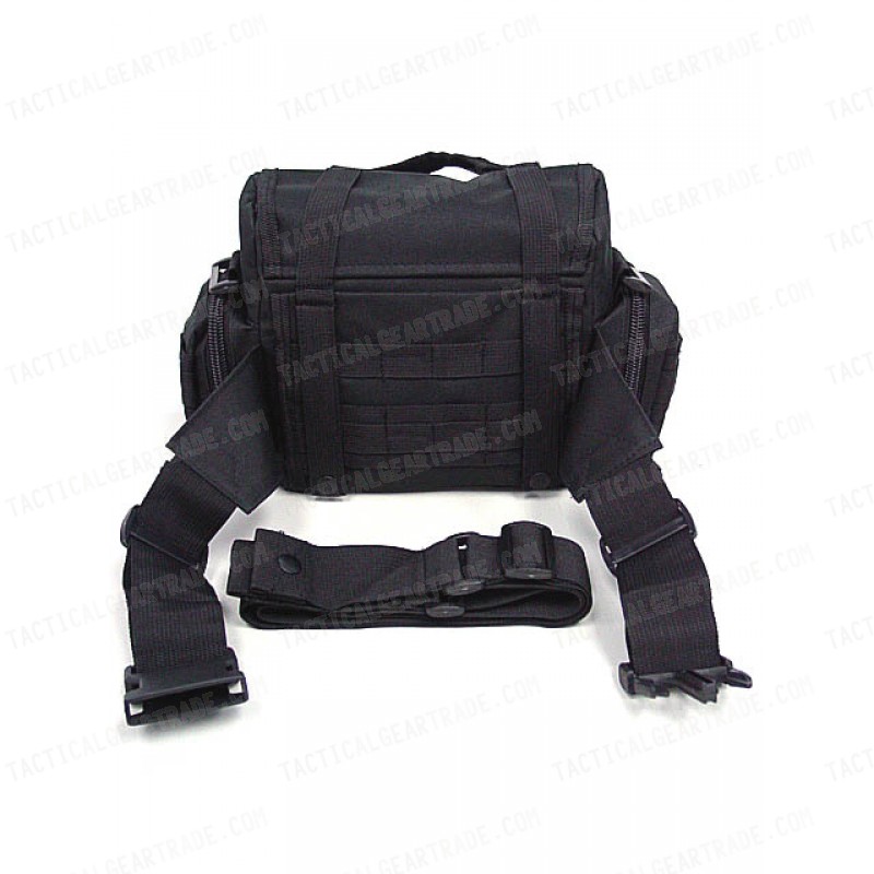 Molle Utility Shoulder Waist Pouch Bag L Black