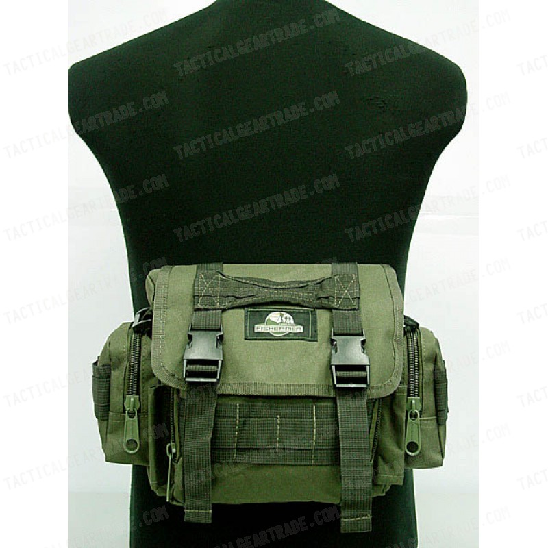 Molle Utility Shoulder Waist Pouch Bag L OD