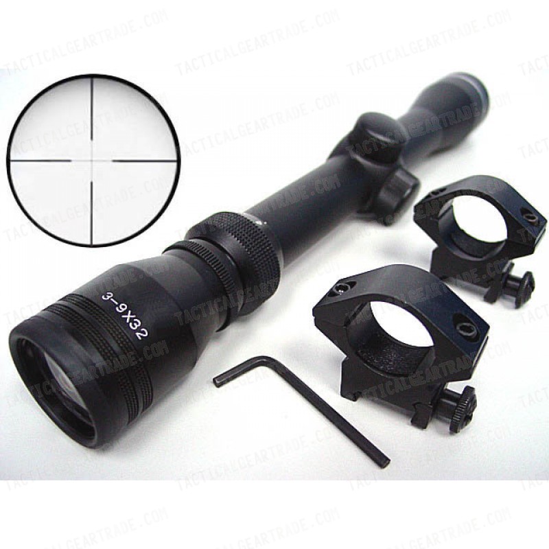 3-9x32 32mm Hunting Crosshair Reticle Rifle Gun Scope