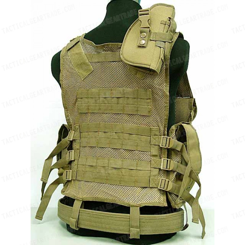 Airsoft Tactical Hunting Combat Vest Coyote Brown