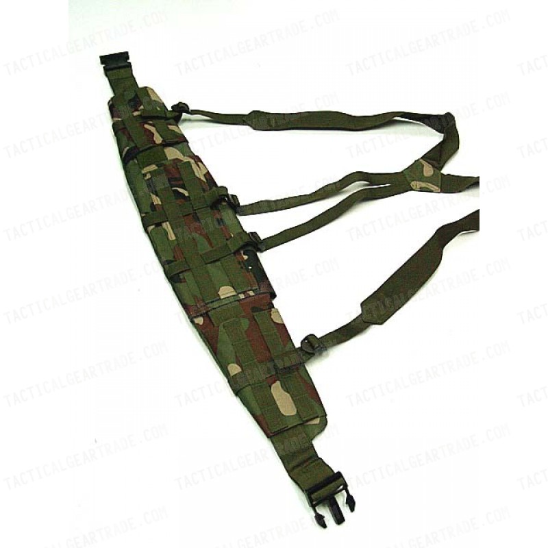 Molle II Panel Platform Waist Belt Suspender Camo Woodland