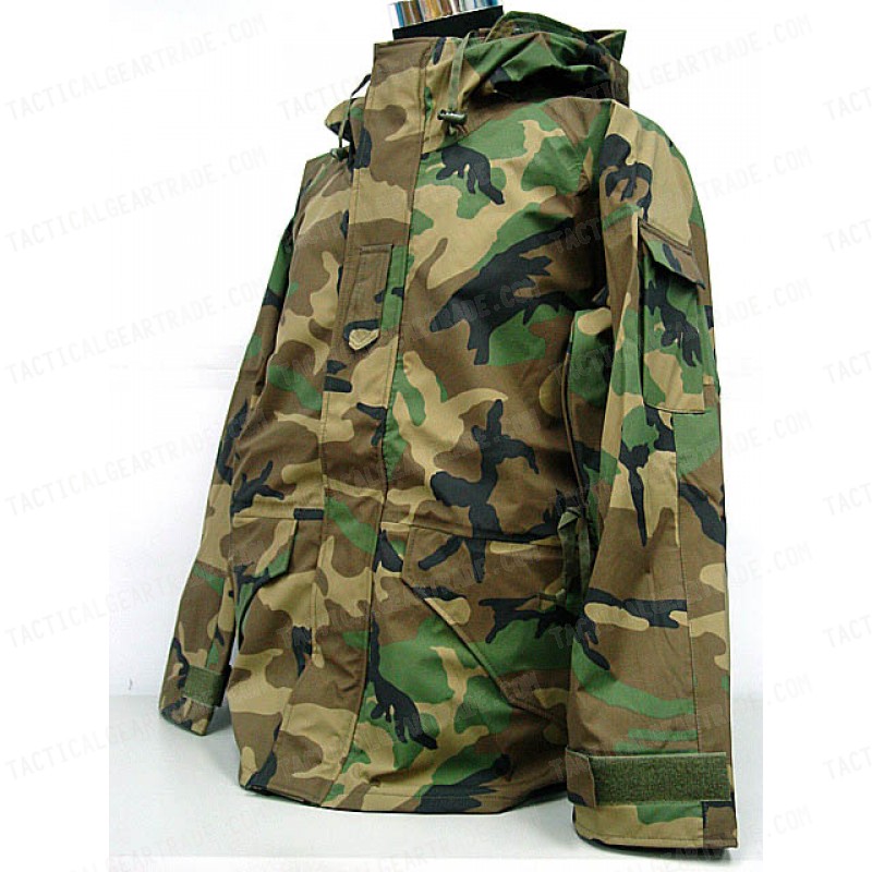 USMC Hoodie Waterproof ECWCS Gen 1 Parka Jacket Camo Woodland