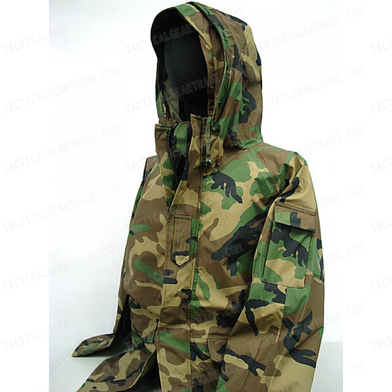 USMC Hoodie Waterproof ECWCS Gen 1 Parka Jacket Camo Woodland