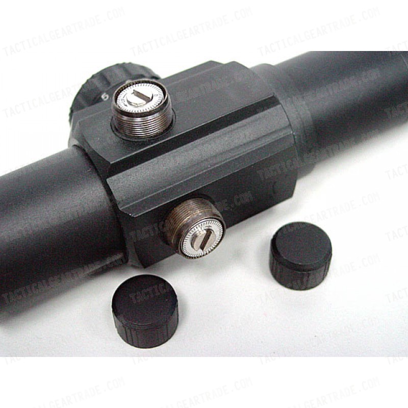 30mm Airsoft Red/Green Dot Sight Reticle Scope QD Mount