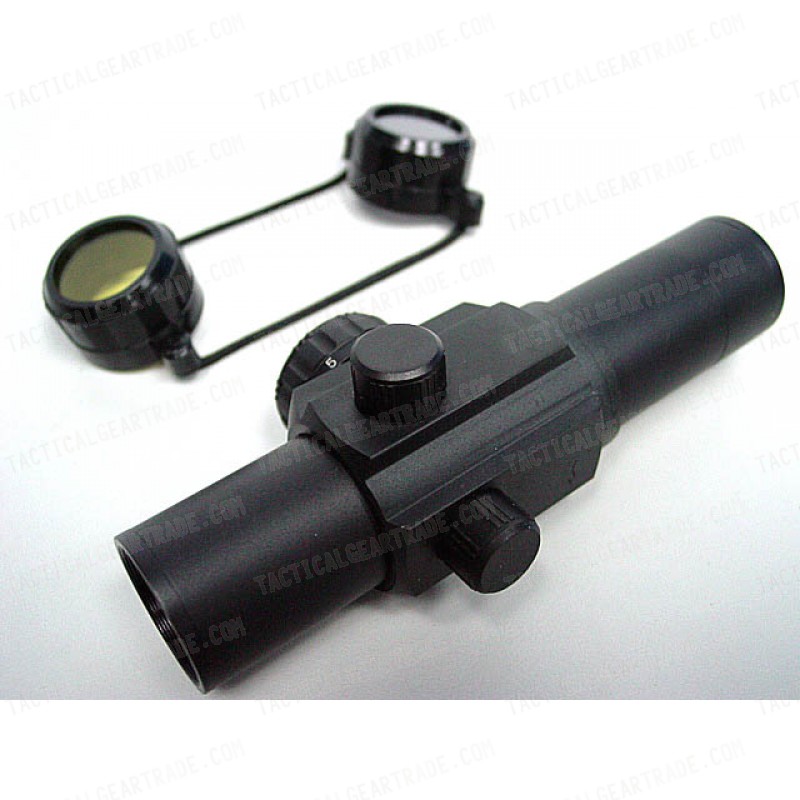 30mm Airsoft Red/Green Dot Sight Reticle Scope QD Mount