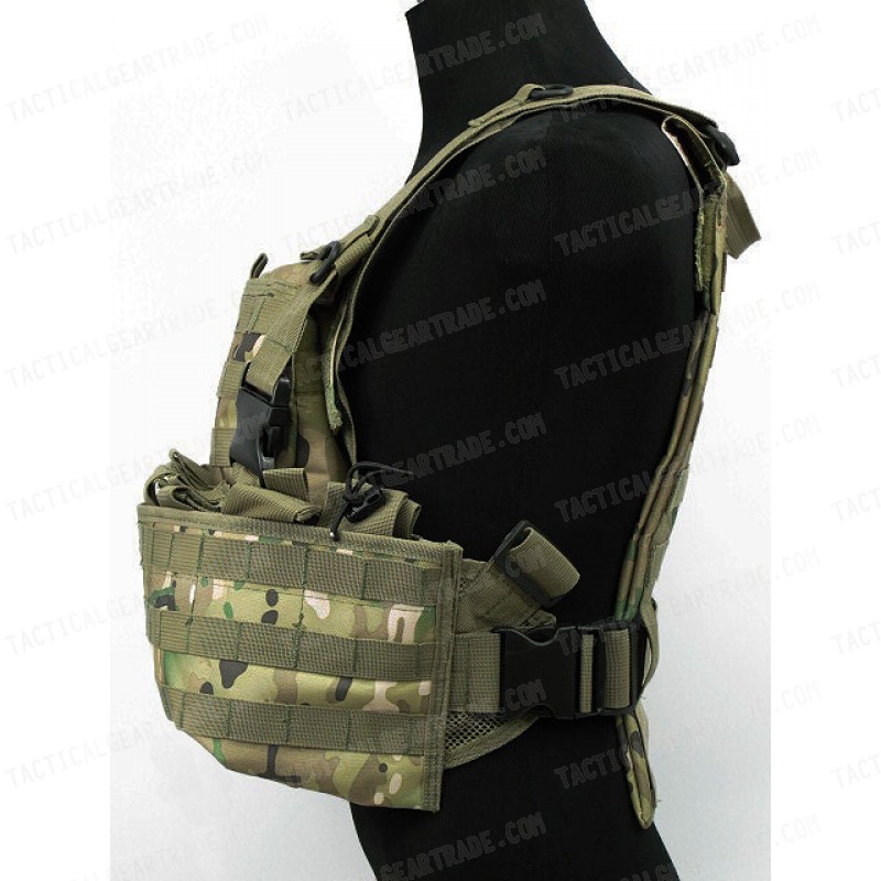 USMC Molle Hydration Combat Carrier Vest Multi Camo