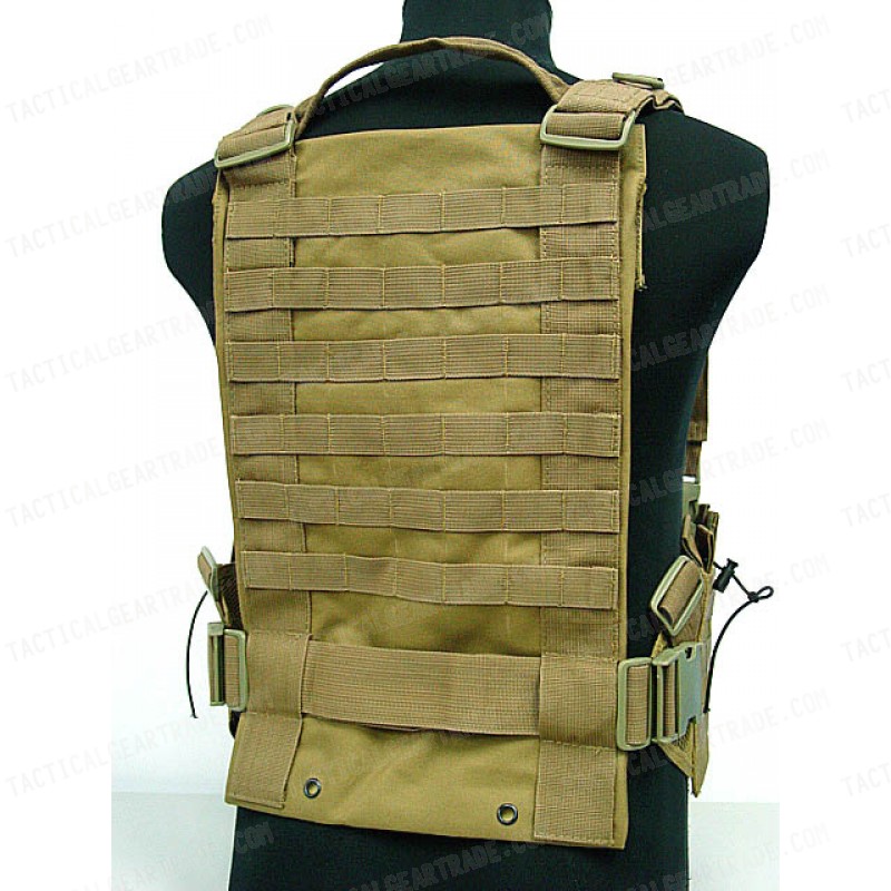 USMC Molle Hydration Combat Carrier Vest Coyote Brown