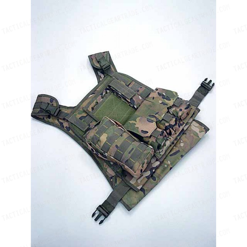 US Marine Assault Molle Plate Carrier Vest Multi Camo