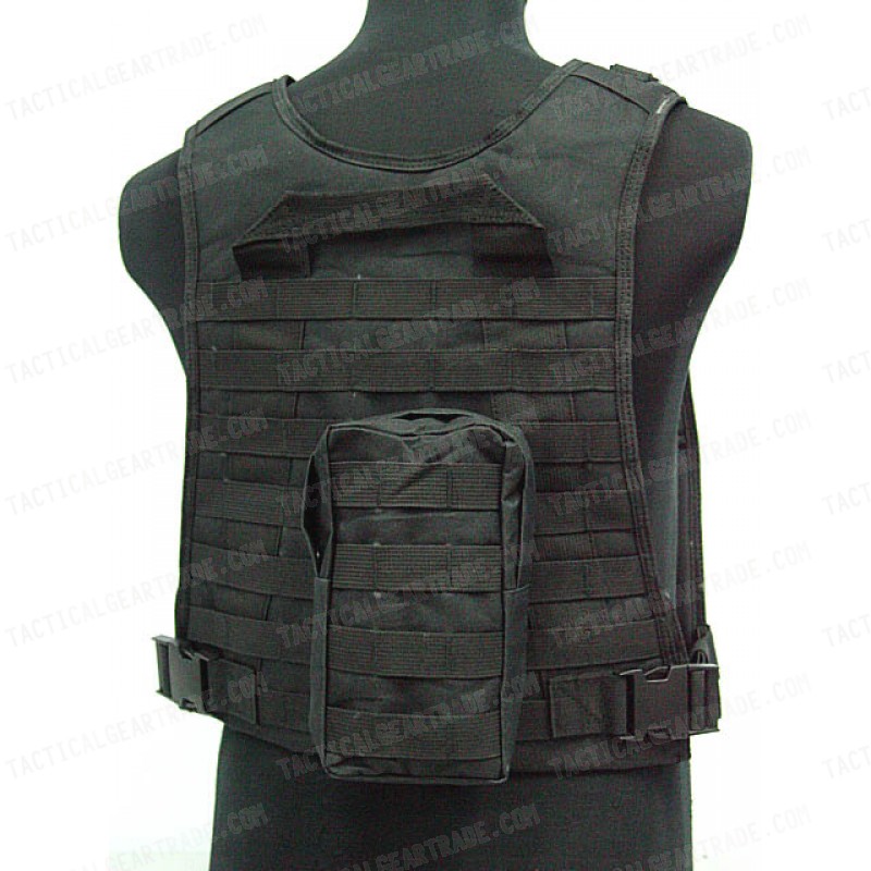 US Marine Assault Molle Plate Carrier Vest Black