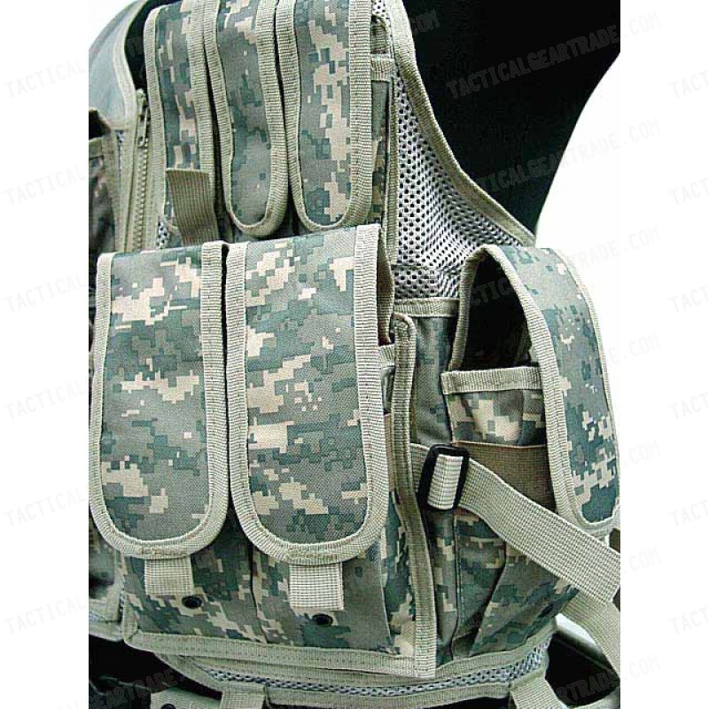 Airsoft Tactical Hunting Combat Vest Digital ACU Camo