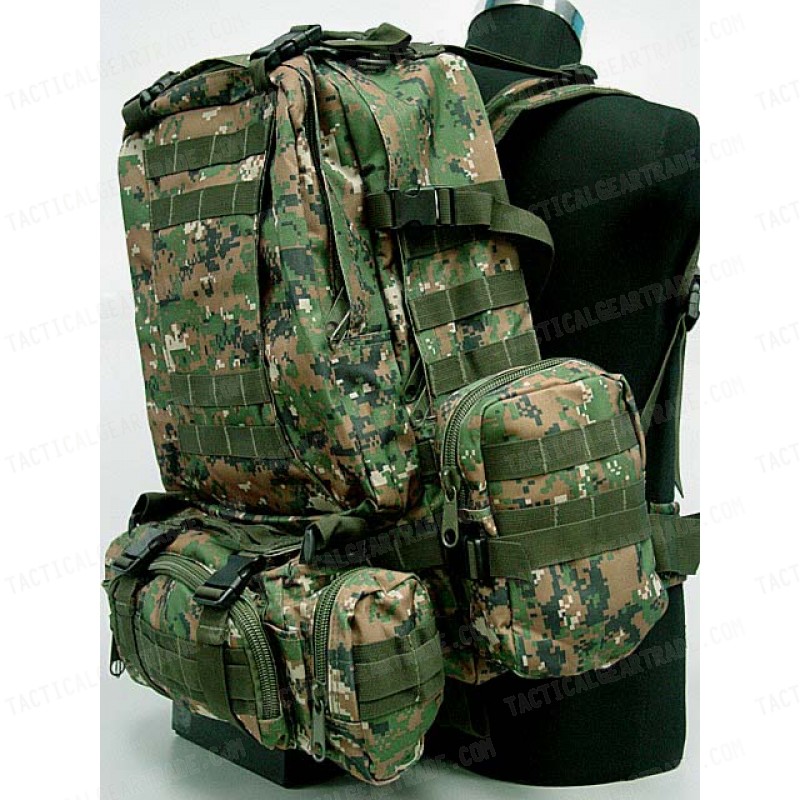 CamelPack Tactical Molle Assault Backpack Digital Camo Woodland