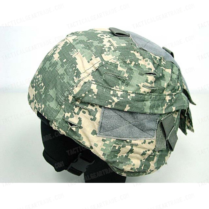 USGI MICH TC-2000 ACH Helmet Cover Digital ACU Camo Ver. 2