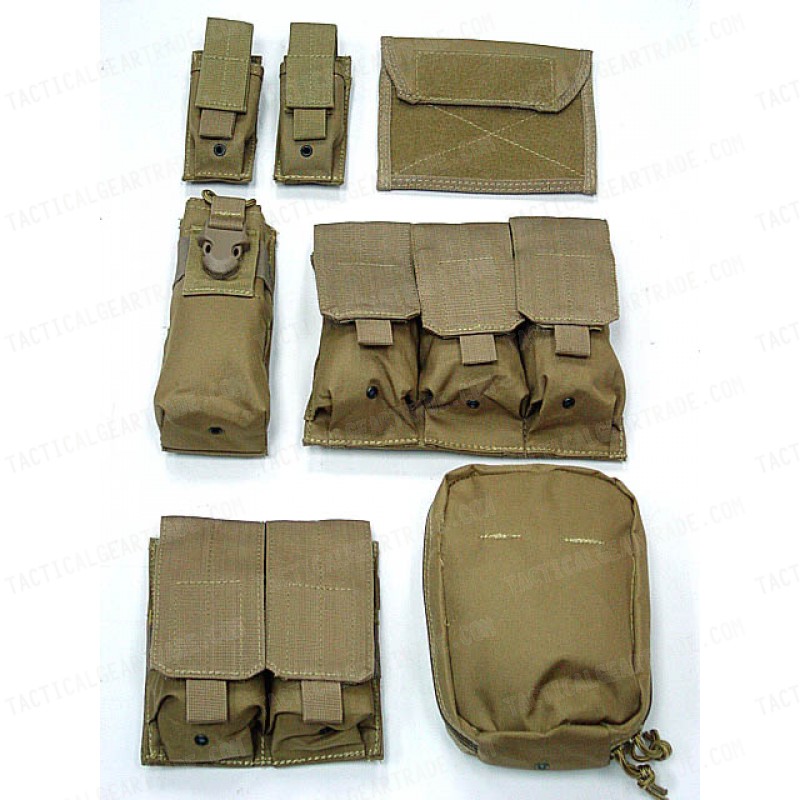 Molle Combat Strike Plate Carrier CIRAS Vest Coyote Brown