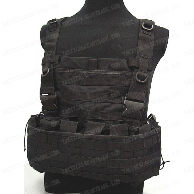 USMC Molle Hydration Combat Carrier Vest Black