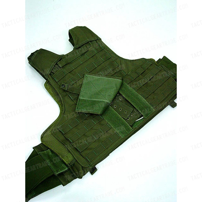 Molle Combat Strike Plate Carrier CIRAS Vest OD