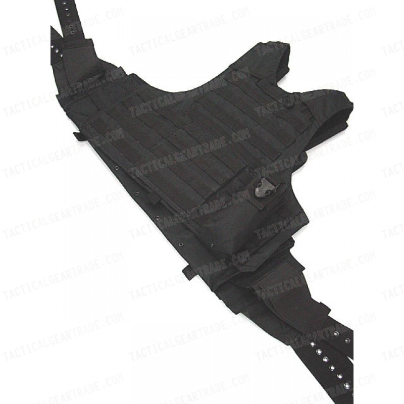 Molle Combat Strike Plate Carrier CIRAS Vest Black