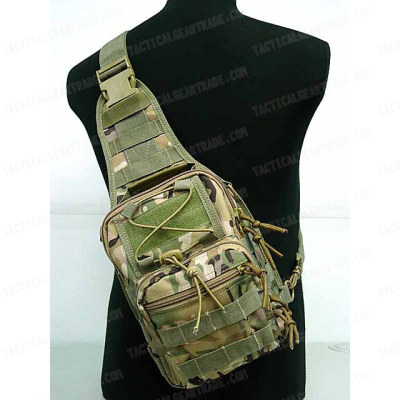 Tactical Utility Gear Shoulder Sling Bag Multi Camo S