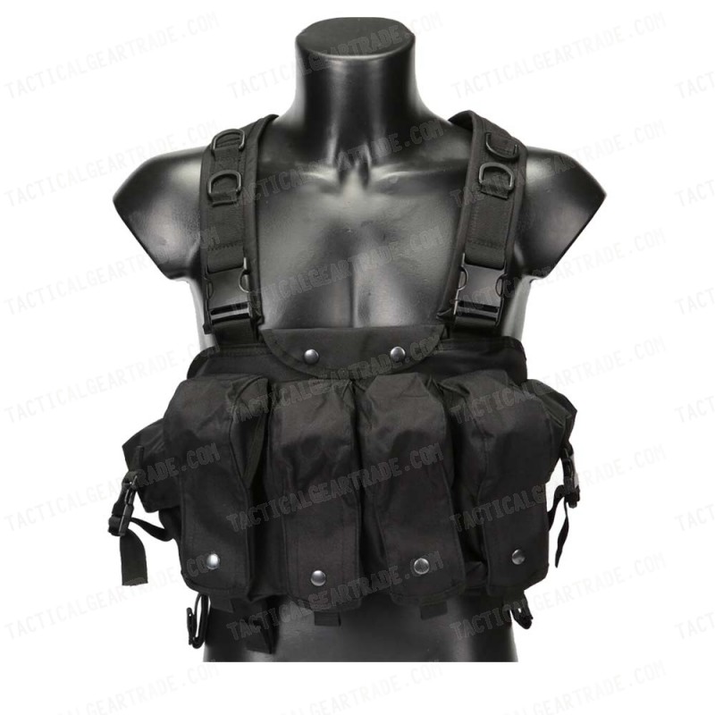 AK Magazine Chest Rig Carry Vest Black for 17.84 Tacticalgeartrade uk