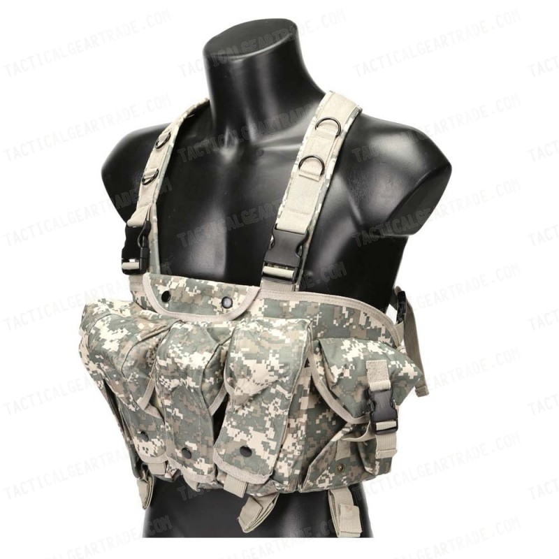 AK Magazine Chest Rig Carry Vest Digital ACU Camo