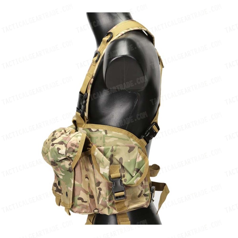 AK Magazine Chest Rig Carry Vest Multi Camo