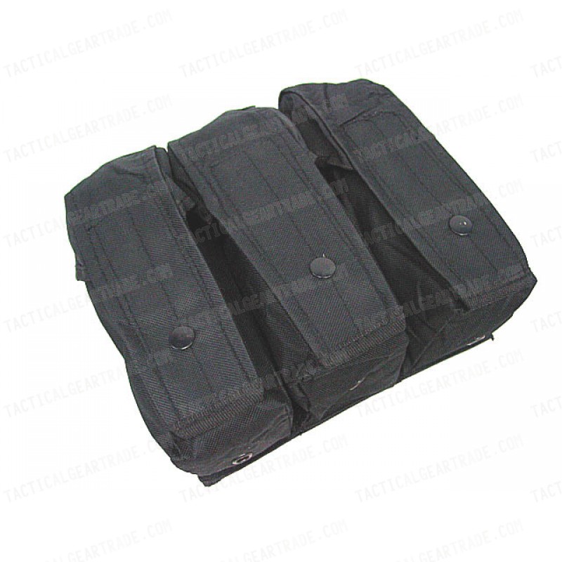 Airsoft Molle Triple AK Magazine Pouch Black