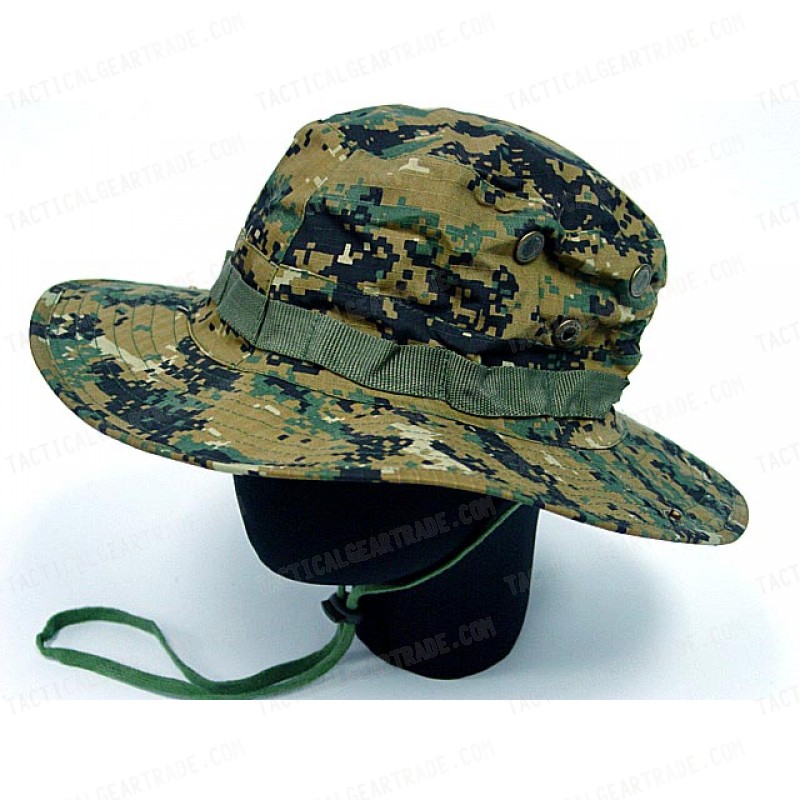 MIL SPEC Boonie Hat Cap Digital Camo Woodland for 5.99
