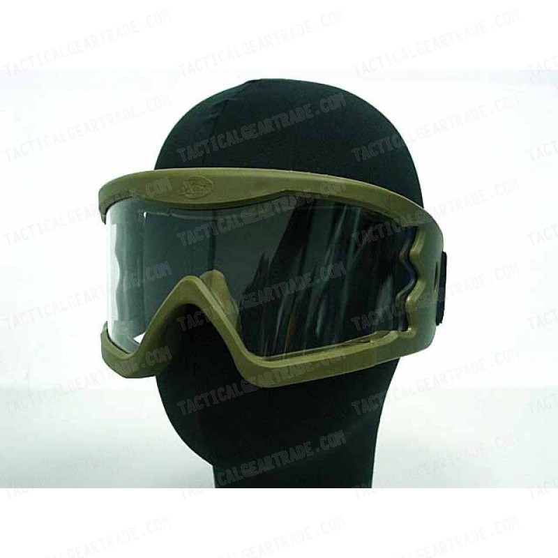 Airsoft X-Eye Wind Dust Tactical Goggle Glasses OD