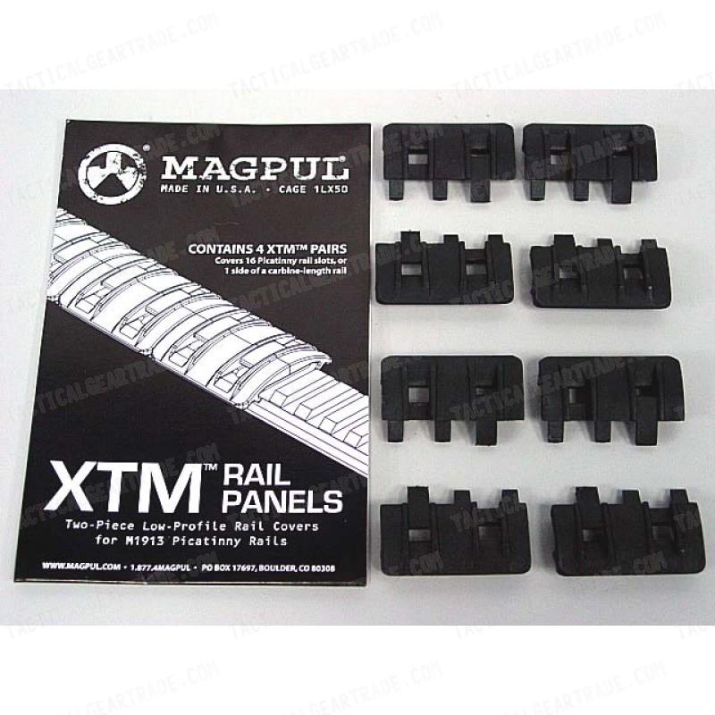 MAGPUL XTM Modular Rail Panels Cover Set of 8 Black