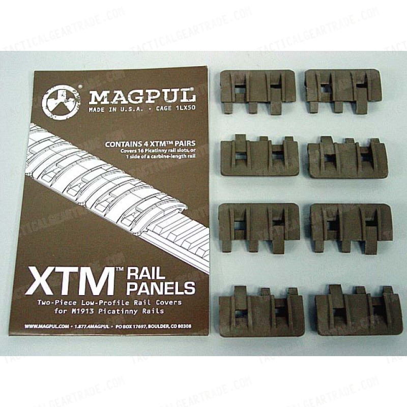 MAGPUL XTM Modular Rail Panels Cover Set of 8 Dark Earth