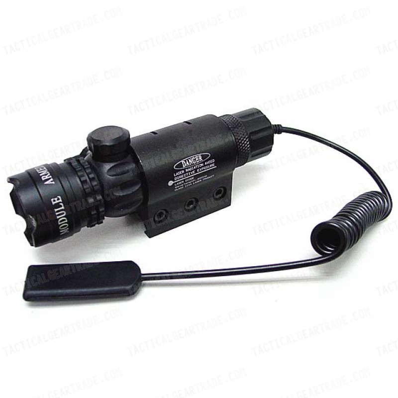 Tactical Head Rifle Blue Laser Sight Pointer with 2 Mount Set