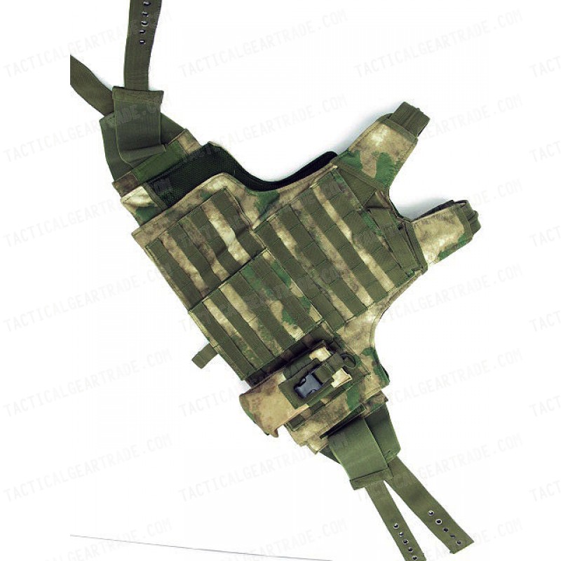 Molle Combat Strike Plate Carrier CIRAS Vest A-TACS FG Camo