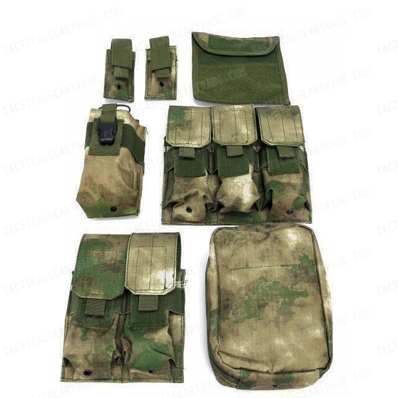 Molle Combat Strike Plate Carrier CIRAS Vest A-TACS FG Camo