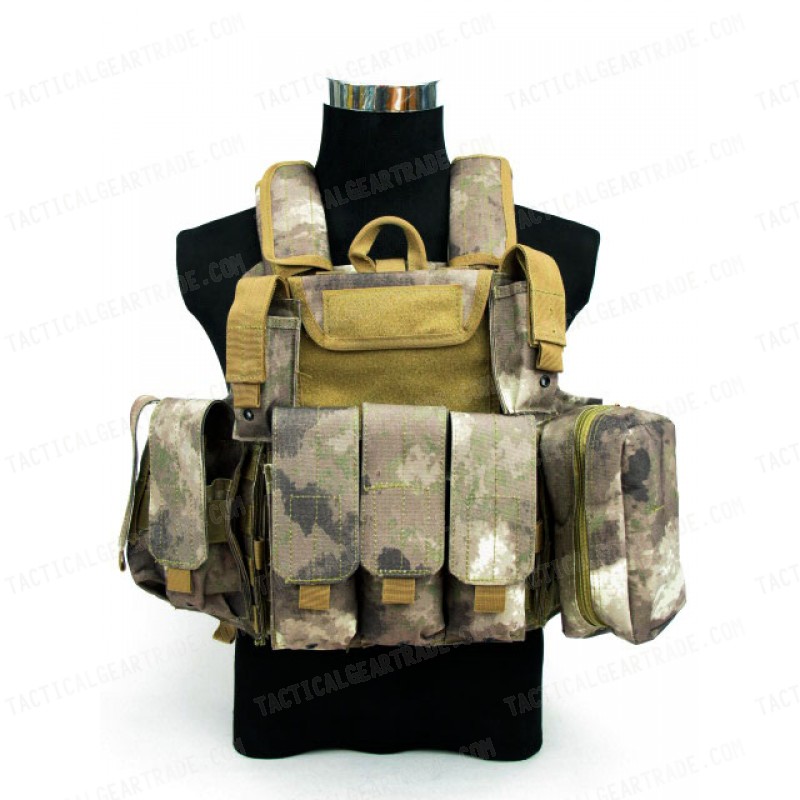 Molle Combat Strike Plate Carrier CIRAS Vest A-TACS AU Camo