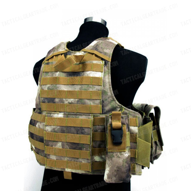 Molle Combat Strike Plate Carrier CIRAS Vest A-TACS AU Camo