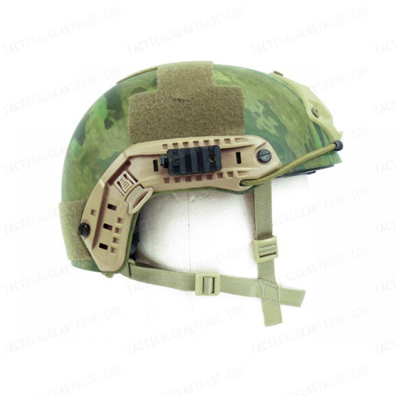 Airsoft FAST Carbon Style Helmet V2 A-TACS FG Camo