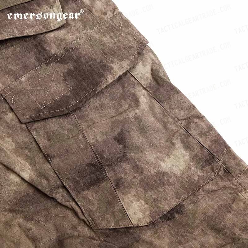 EMERSON Combat Shirt & Pants A-TACS Camo w/ Elbow & Knee Pads