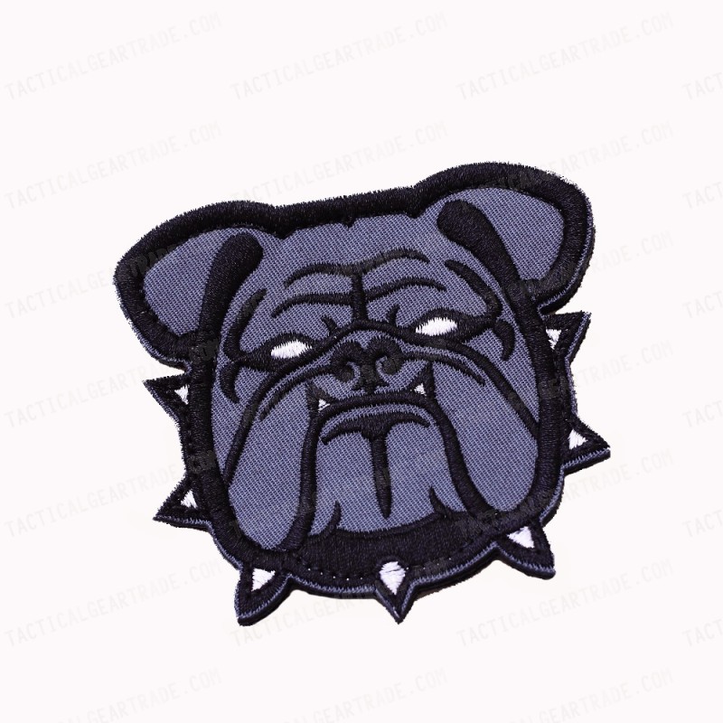 USMC US Marine Corps Bulldog Bull Dog Velcro Patch Black