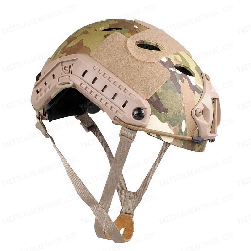 Airsoft FAST Carbon Style Helmet Multi Camo