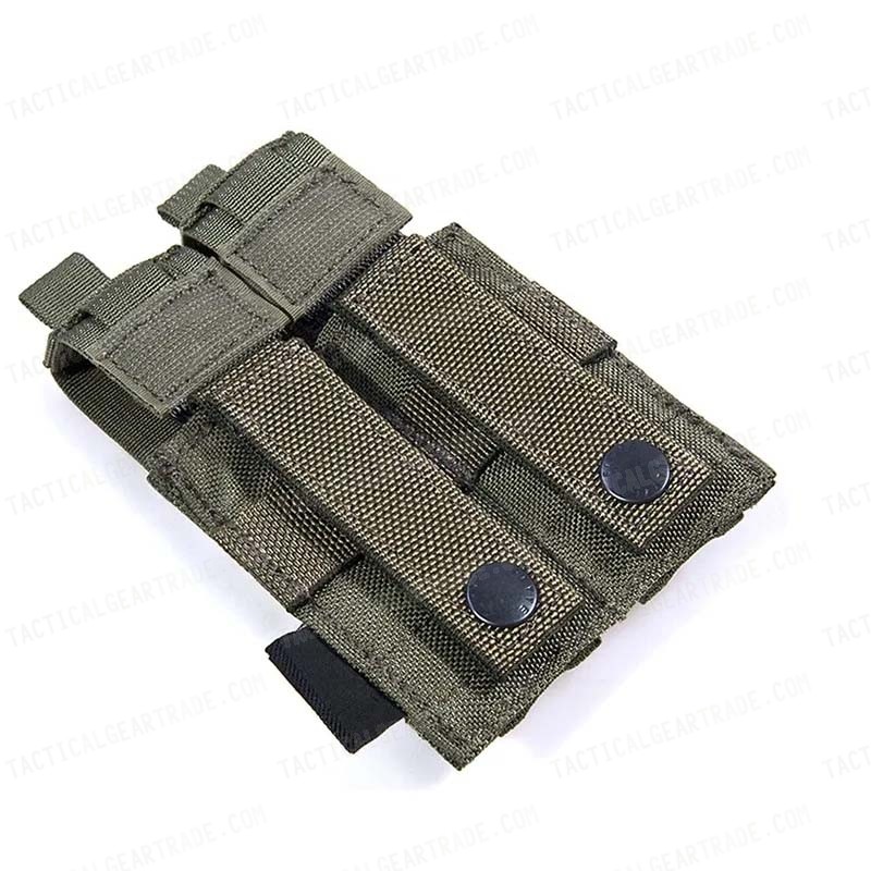 Flyye 1000D Molle Double .45 Pistol Magazine Pouch Ranger Green