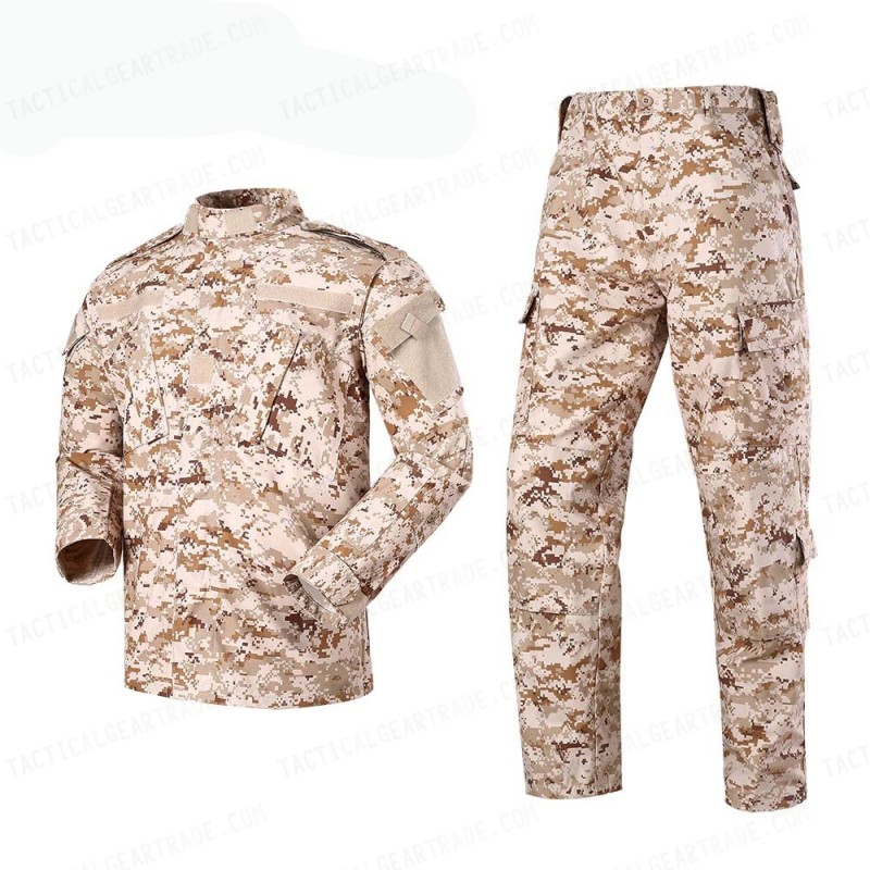 USMC US Army Digital Desert Camo ACU Style Uniform Set