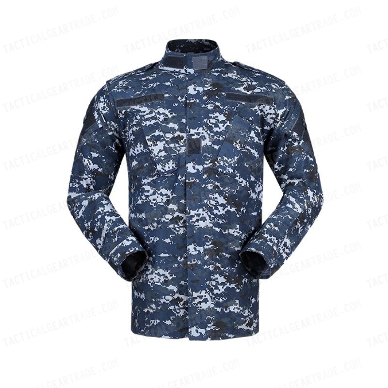 US Navy ACU Field Uniform Set Digital Navy Blue Camo