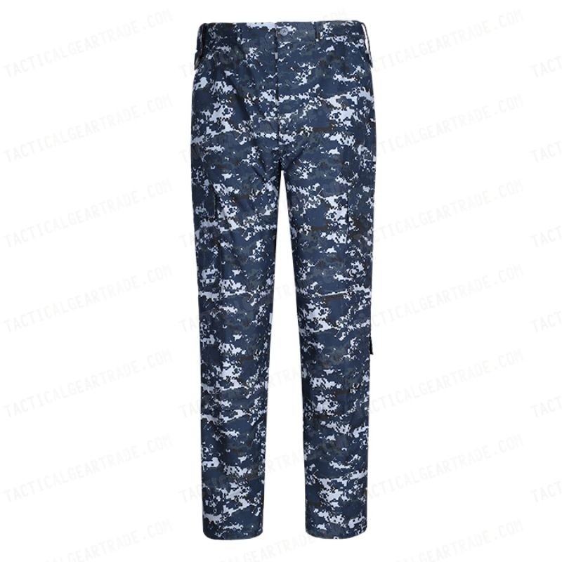 US Navy ACU Field Uniform Set Digital Navy Blue Camo