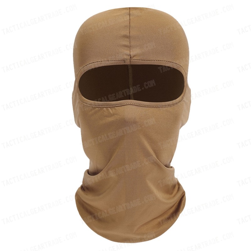 SWAT Balaclava Hood 1 Hole Head Face Mask Protector Tan Color