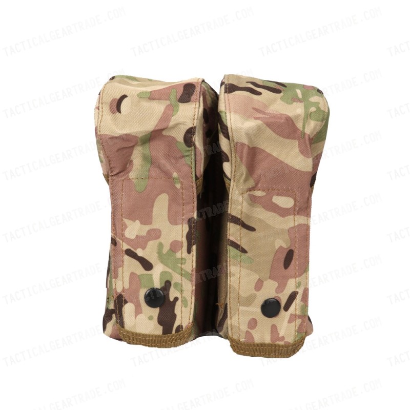 Airsoft Molle Double AK Magazine Pouch Multi Camo