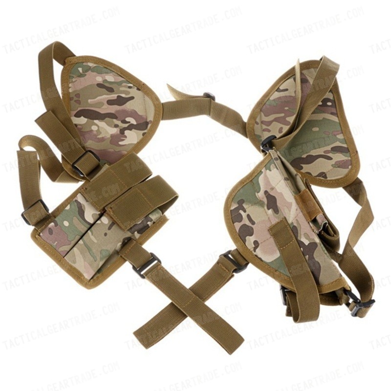 US Army Shoulder Pistol Holster Mag Pouch CP Camo