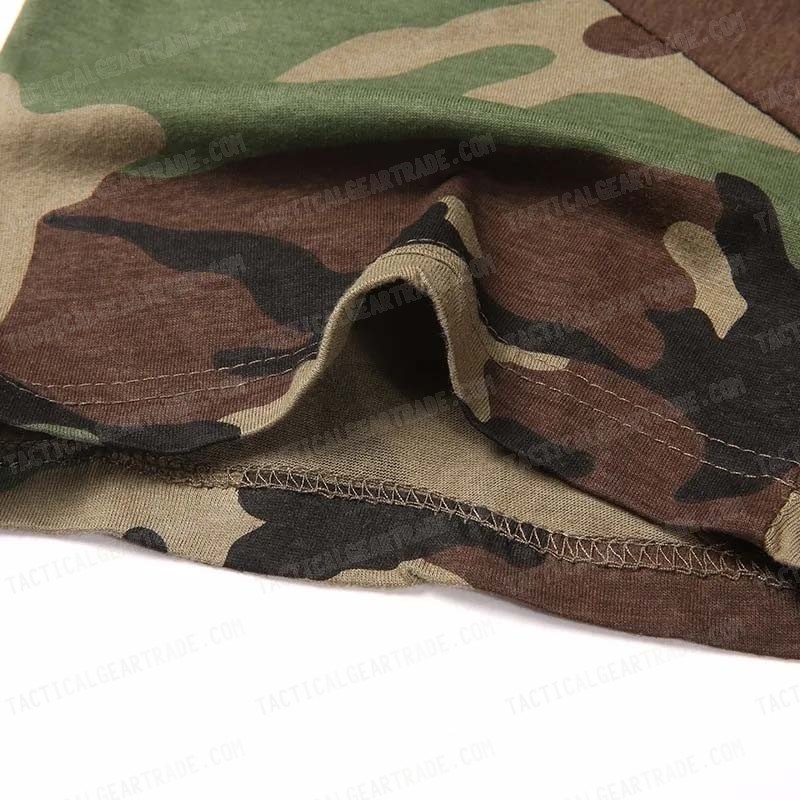 Camouflage Short Sleeve T-Shirt Camo Woodland